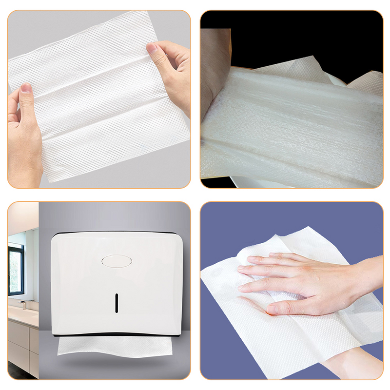 5 пакетов многофункциональных бумажных ручных полотенец для ванной, водные абсорбирующие салфетки для рук, бумажные салфетки
