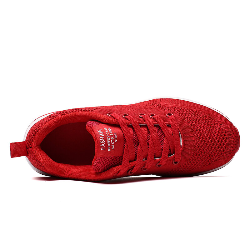 Zapatillas de correr transpirables Unisex, zapatos deportivos de marca para mujer, cojín de aire para exteriores, zapatos de Fitness de encaje ligero, talla grande 35-47, 2021
