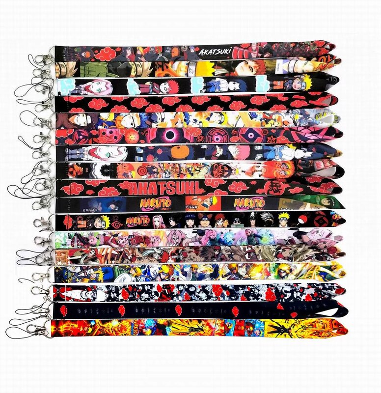 POP MART Naruto Key Lanyard ID Badge Holders Animal Phone Neck Straps with Keyring Phone Accessories D004