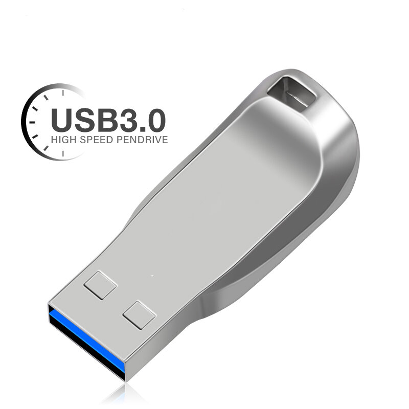USB Flash Drive com Metal Rod, Pen Drive, 3.0 Pendrive, 128GB, 64GB, 32GB, 16GB, 8GB, Frete Grátis