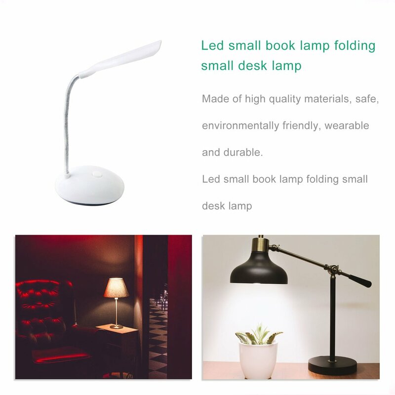Lámpara de mesa plegable con protección ocular, luz LED regulable táctil para dormitorio de estudiantes, lectura, carga USB