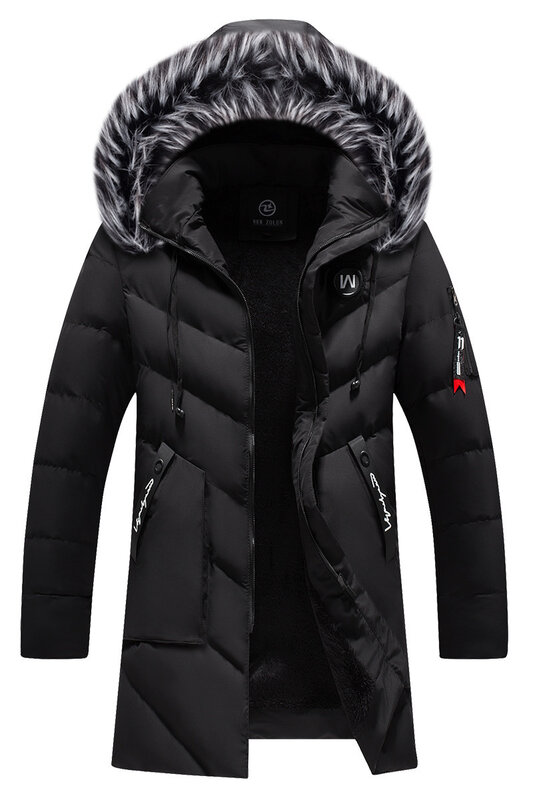Veste à capuche en velours épaissi pour hommes, version coréenne, coton chaud, vêtements Tide Plus, 2024