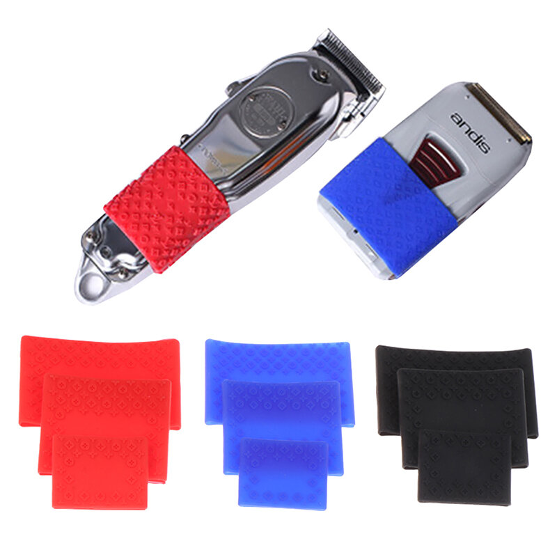 1PC Trimmer Grip Barber Hair Clipper Grip Rubber Anti Slide Design Barber Bicycle Grips Hairdressing Silicone Decorative Rings