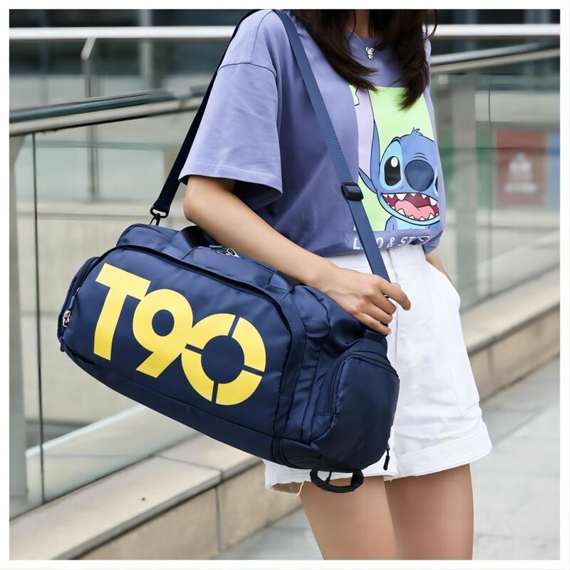 Женская Влажная и сухая дорожная сумка T90 для фитнеса, независимое положение обуви, спортивный тренировочный баскетбольный рюкзак