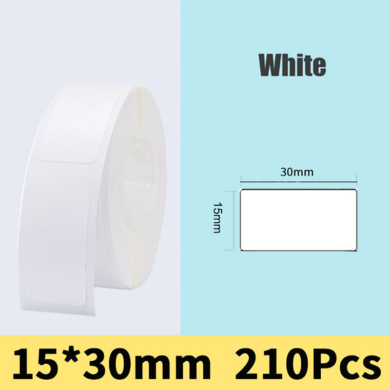 D11/D110 용 자체 접착 감열식 흰색 라벨 메이커 스티커, 종이 가격, 빈 라벨, 직접 인쇄 용품 도구