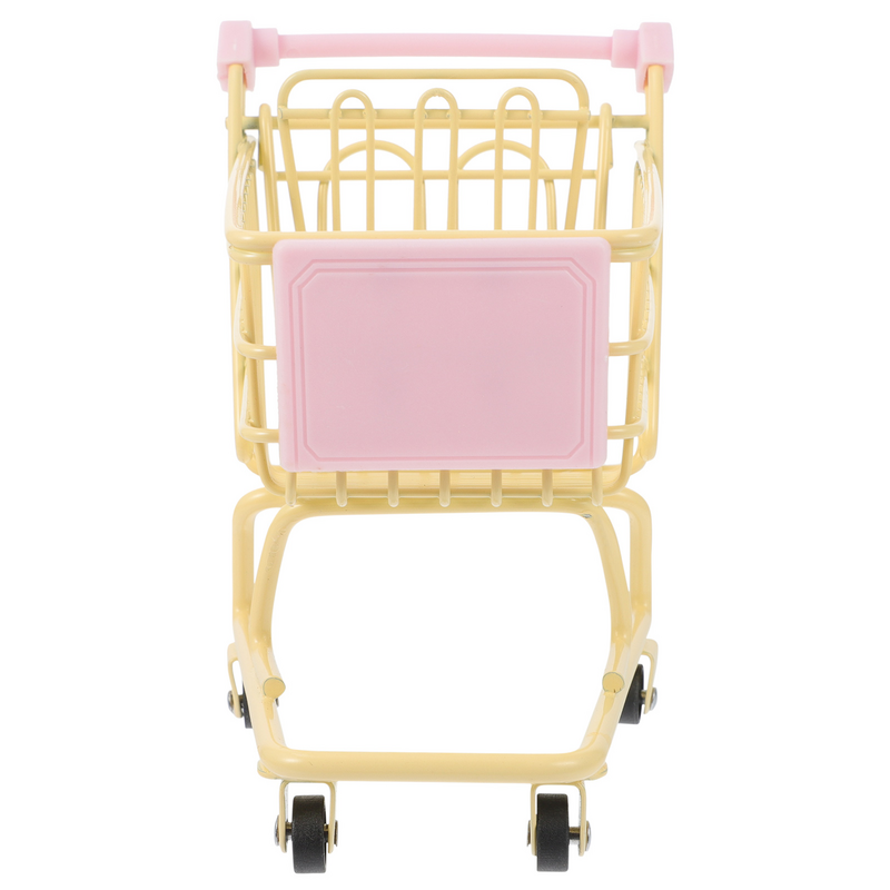 Mini Shopping Cart Decorative Mini Trolley Photography Props Metal Shopping Cart