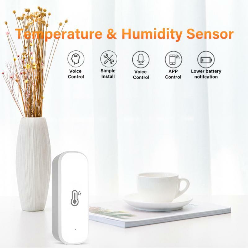 ZY-Sensor inteligente de temperatura y humedad para el hogar, higrómetro con WiFi, ZigBee, funciona con Alexa y Google Home