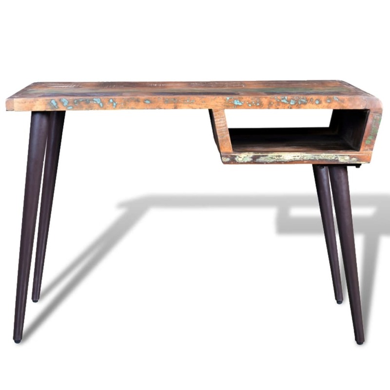 Деревянный стол с железными ножками, стол для учебы, мебель для дома и офиса