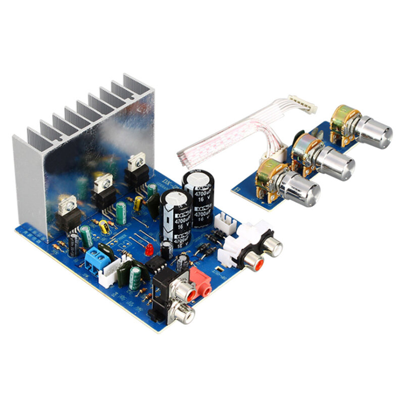 TDA2030 15W+15W+30W 2.1 Channel Amplifier Audio Board Subwoofer Amplifier Bass Output for Speaker DIY Dual AC12-15V
