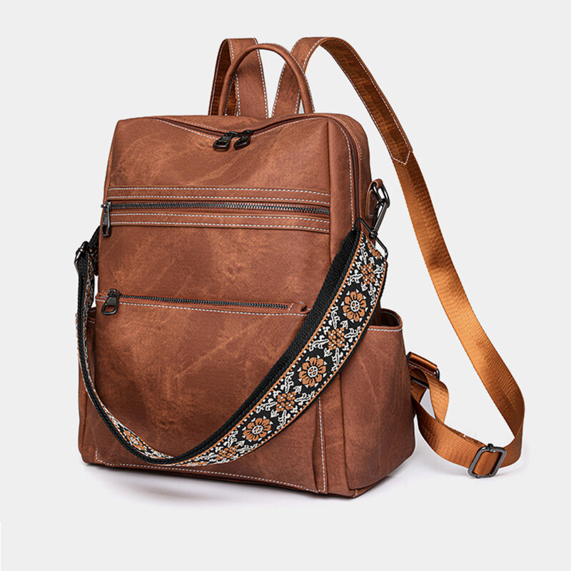 Tas ransel kulit lembut kualitas tinggi untuk wanita tas sekolah tas punggung kasual Untuk remaja perempuan Mochilas