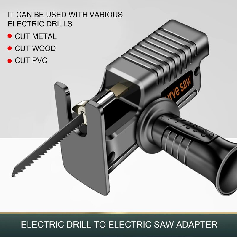 Portable Electric Saw Head Of Screwdriver Reciprocating Adapter Electric Drill To Electric Saw Household Wood Metal Cut Tools