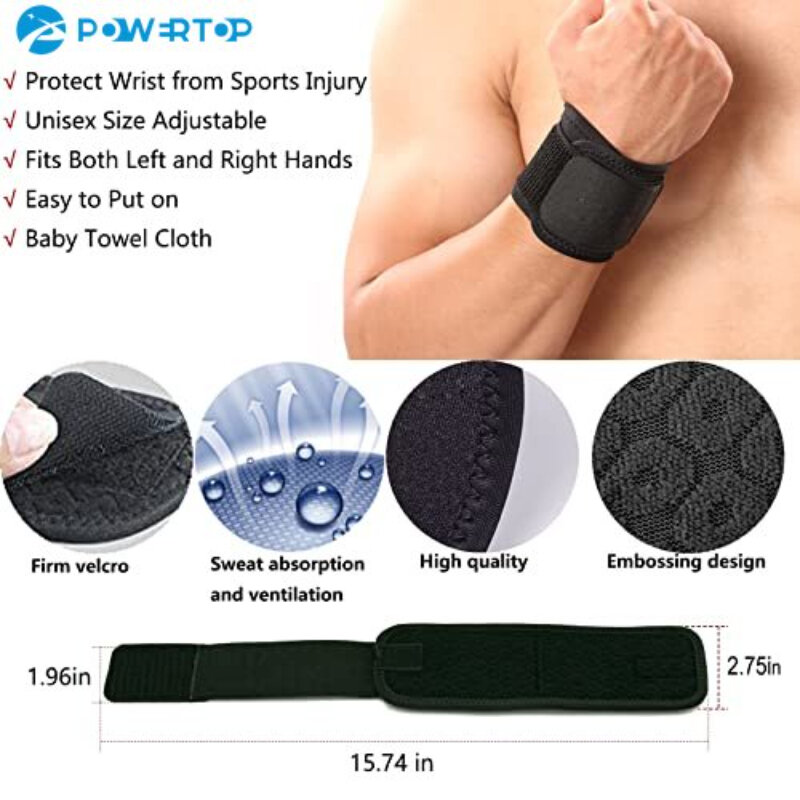 Wrist Brace, 2 PACK Wrist Wraps Carpal women and men,Wrist Straps for Weightlifting,Working Out and Pain Relief,Highly Elastic