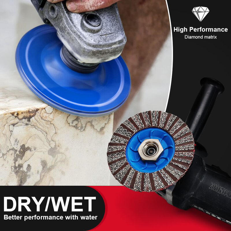 4.5 inch kim cương mạ điện đánh bóng bánh xe 115mm đĩa mài cho máy xay khô ướt vạt đĩa