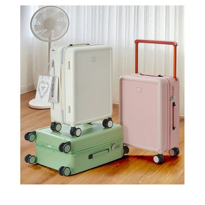 Travel Suitcase Width Draw-Bar Luggage Women's New 20-Inch Boarding Sticker Password  Men's Universal Wheel Large Capacity Suitc