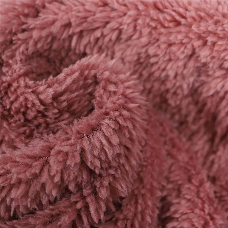 Mantel wanita, atasan kardigan longgar berkerudung berkancing, ukuran besar, Pink 5XL musim dingin