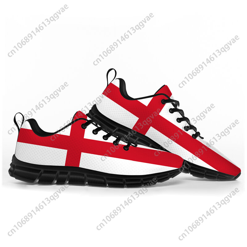 England Flag กีฬารองเท้าผู้ชายผู้หญิงเด็กวัยรุ่นเด็กรองเท้าผ้าใบอังกฤษ Casual Custom รองเท้าคู่คุณภาพสูง