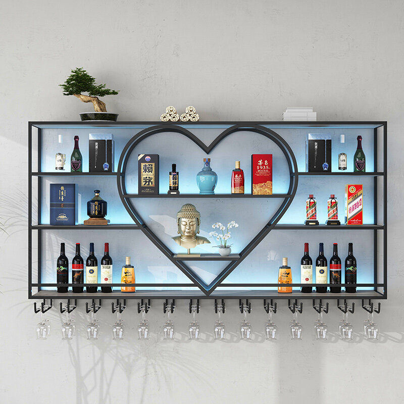 Open Cabinet Wine Storage Showcase, Nordic Bar Cart, Home Acessórios, Contador Móveis, Armário