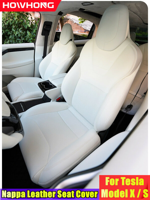 Чехол для автомобильных сидений Tesla Model X S, чехол из кожи наппа, стиль Full Surround, оптовая цена, индивидуальные аксессуары для интерьера