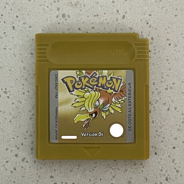 Cartuccia di gioco GBC serie Pokemon scheda Console per videogiochi a 16 Bit rosso giallo blu cristallo verde oro argento lingua francese