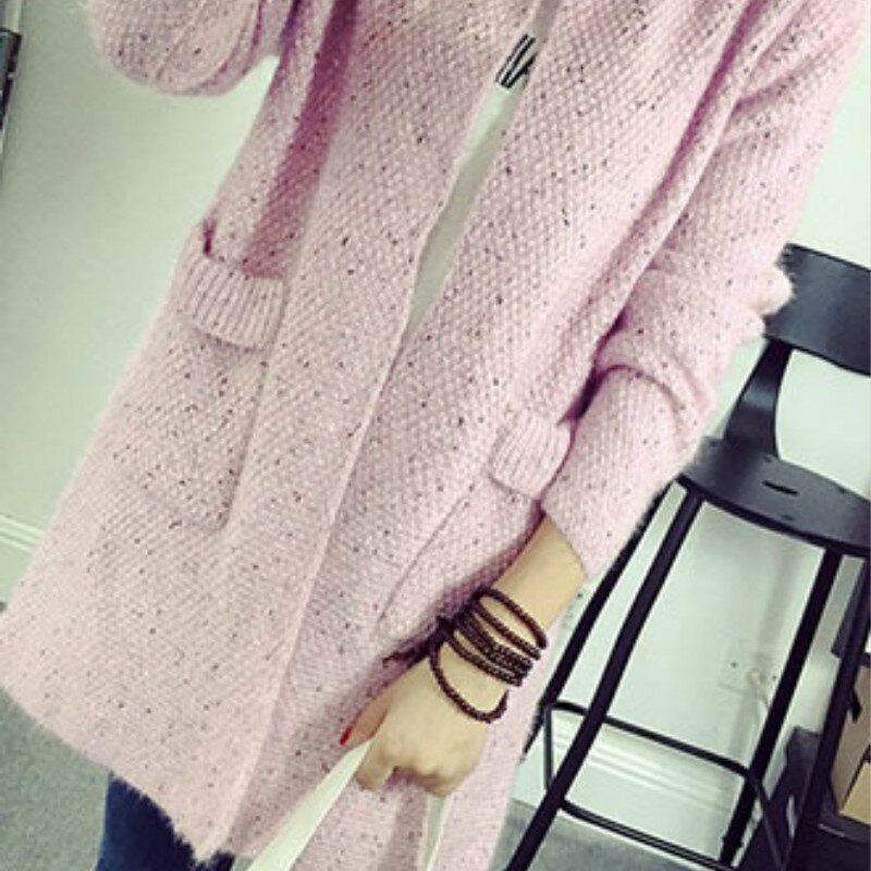 SUSOLA-Cardigã feminino de malha aberta, casaco de manga comprida, suéteres, outwear, primavera, outono, inverno, tendência, tamanho 1