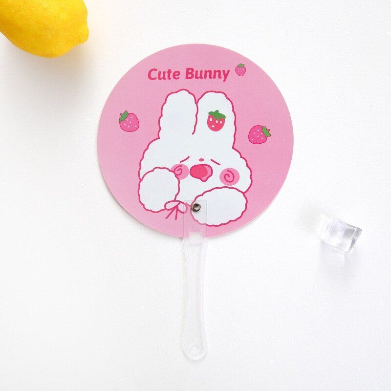 1pcs Easy to carry summer hand-held fan cartoon cute mini student hand fan Any picture random delivery