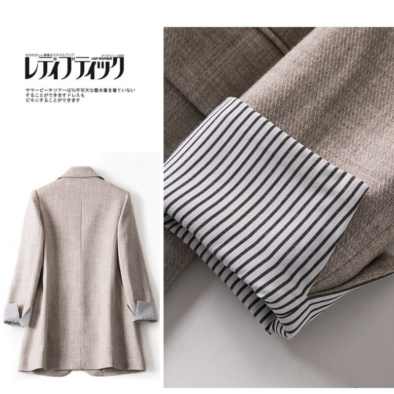 Women Trendy Patchwork Korean Chic Spring Loose Pockets Lady Elegant Coats Single Button Minimalist Outwear Long Sleeve 2024 New