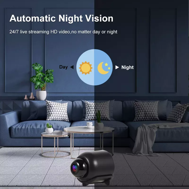 Neue fhd 1080p mini wifi kamera nachtsicht bewegungs erkennung videokamera home security camcorder überwachung baby phone