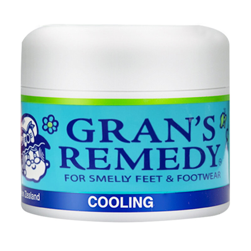 NewZealand Grans Remedy Original, polvo perfumado de refrigeración para el cuidado de los pies, tratamiento de calzado con olor, Control de olores de pies