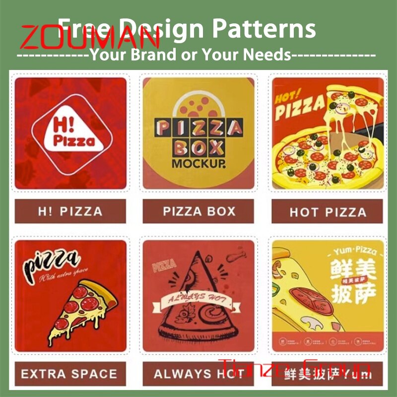 Scatola per Pizza confezione ecologica scatola per Pizza esagonale a forma ottagonale bianca riscaldata in cartone per uso alimentare