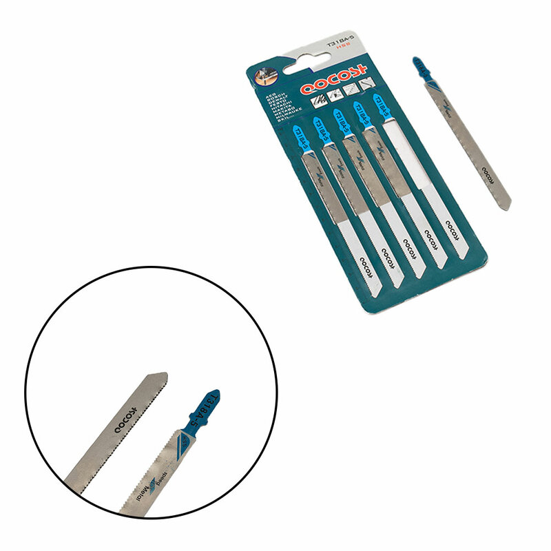 Accessori durevole utile taglierina Jigsaw Blade officina Kit da taglio T318A strumento 132mm 5 pezzi attrezzatura riparazione HCS