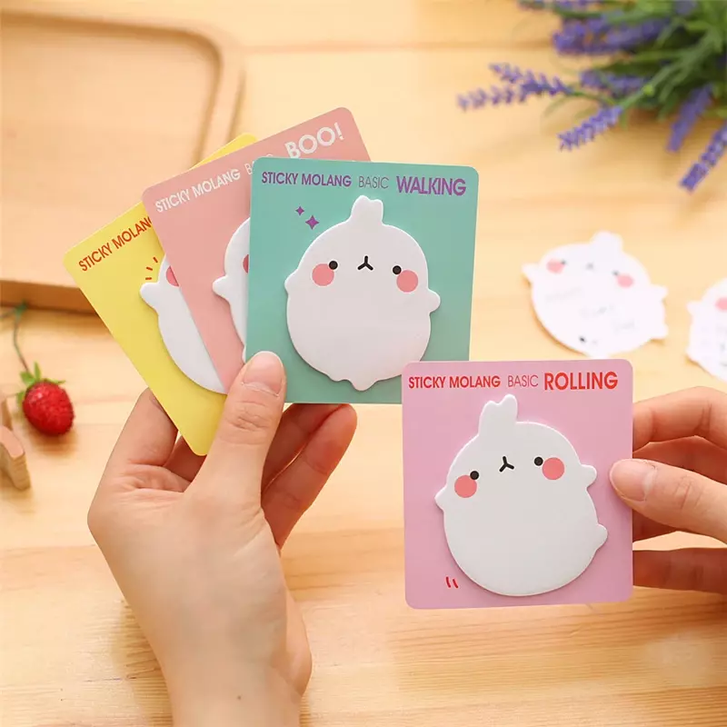 Korean creative stationery lovable potato rabbit convenience  N sticker taped message note Stationery office supplies for