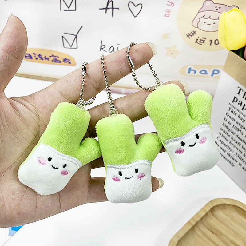 Cartoon Plüsch Zwiebeln Puppe Spielzeug weich ausgestopft Gemüse Schlüssel bund niedlichen Tasche Anhänger Dekor für Mädchen Kinder Geschenk