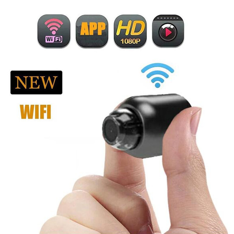 Mini Indoor Camera Vigilância Segurança, Baby Monitor, visão noturna, filmadora, Cam IP, Audio Video Recorder, Wi-Fi, 1080p HD