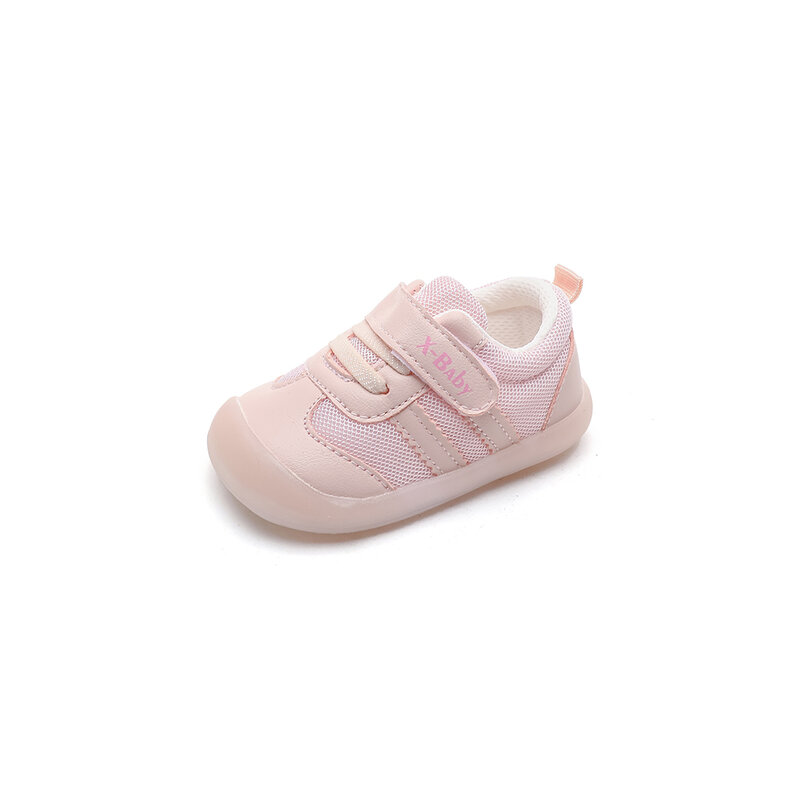 Zapatos de fondo suave para bebé, niño y niña, calzado de malla transpirable para caminar, Color sólido, fruta, otoño