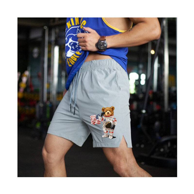 Спортивные и спортивные брюки, летние тонкие шорты, быстросохнущие эластичные мужские баскетбольные тренировки для бега