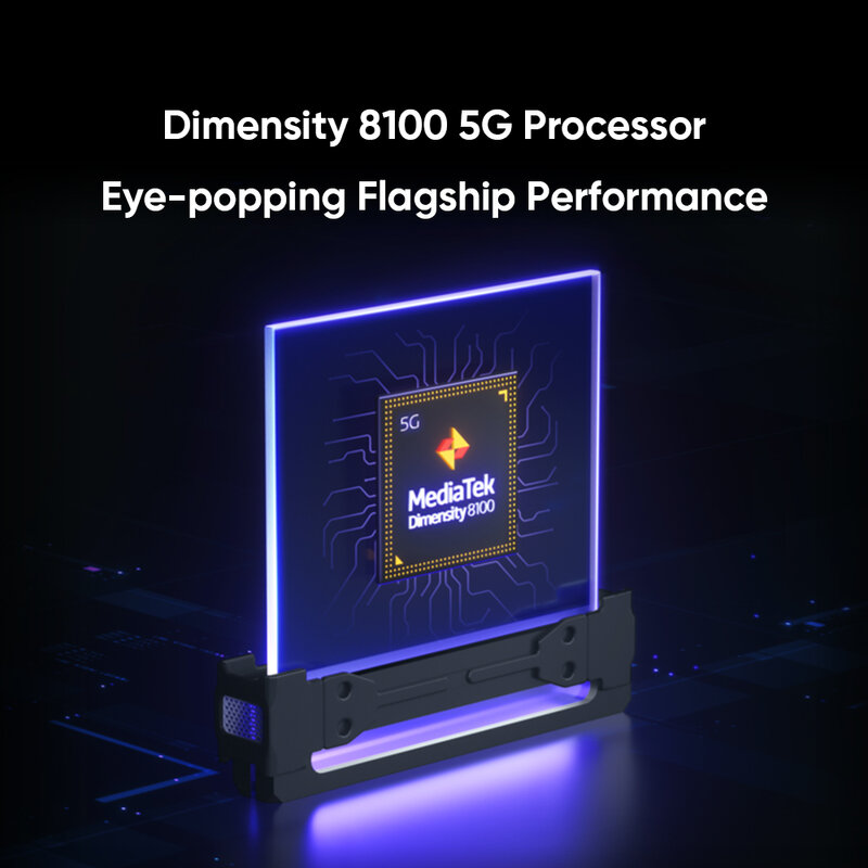 ทุกรุ่น Realme GT NEO 3 5G 8 + 256 80W 5000mAh แบตเตอรี่ dimensity 8100 6.72 "120Hz จอแสดงผล OLED IMX766กล้อง OIS