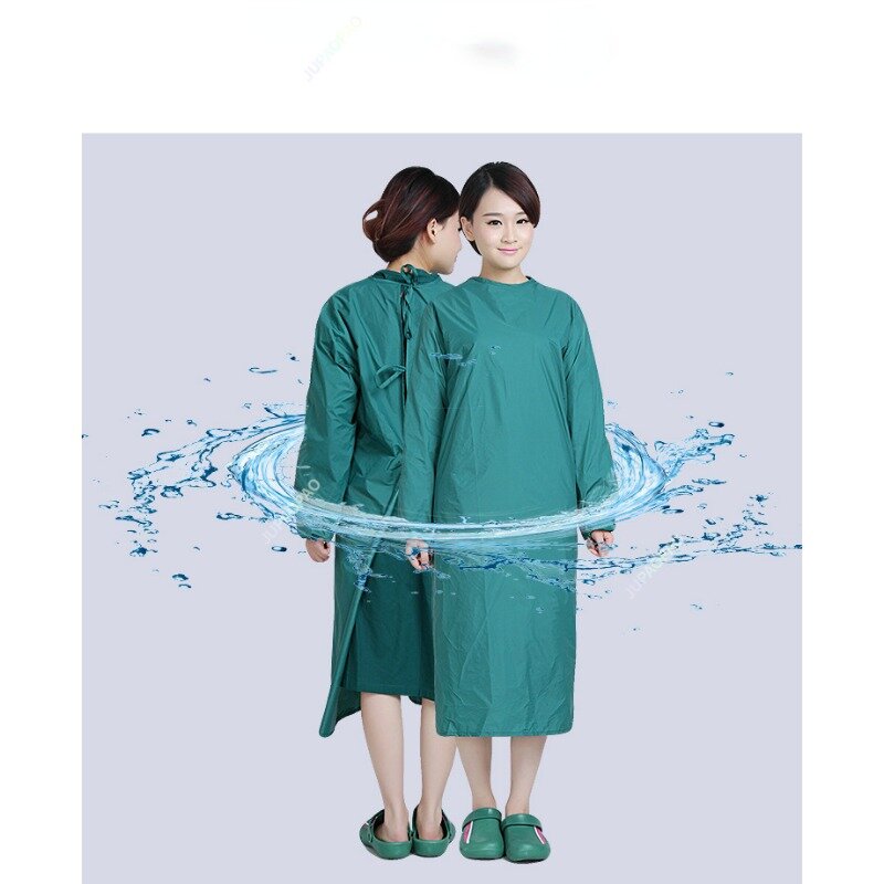 Новые модели защитной одежды, водонепроницаемый хирургические халаты водонепроницаемая куртка с длинным рукавом, защита от жира, скраб, униформа для женщин и мужчин