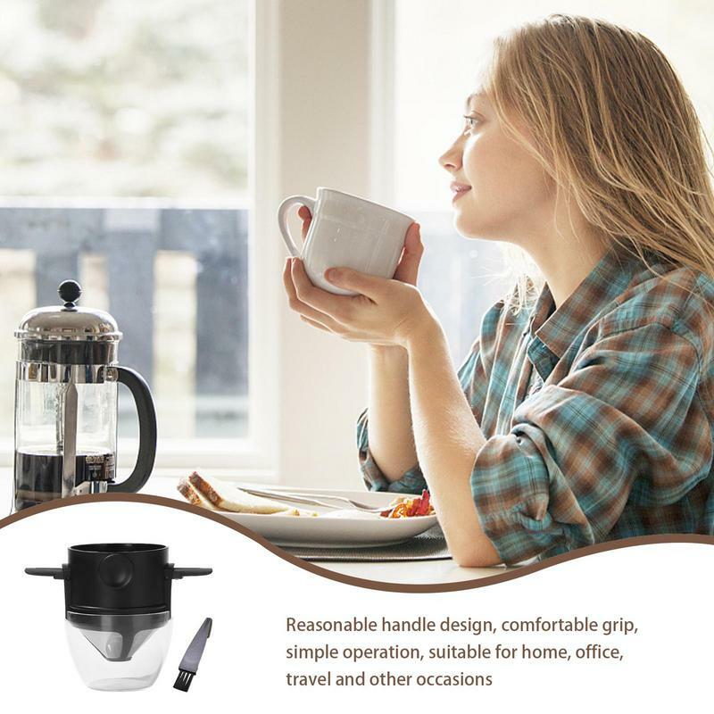 コーヒーフィルター,二層,折りたたみ式ハンドル付き,ホイップレス用,コーヒーフィルター用,泡立て器付き,使いやすく,清掃が簡単