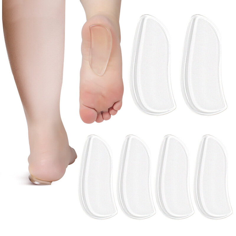 40 buah = 20 pasang bantalan sisipan sepatu silikon alat perawatan kaki Gel pelindung tumit Aksesori sol untuk sepatu pedikur