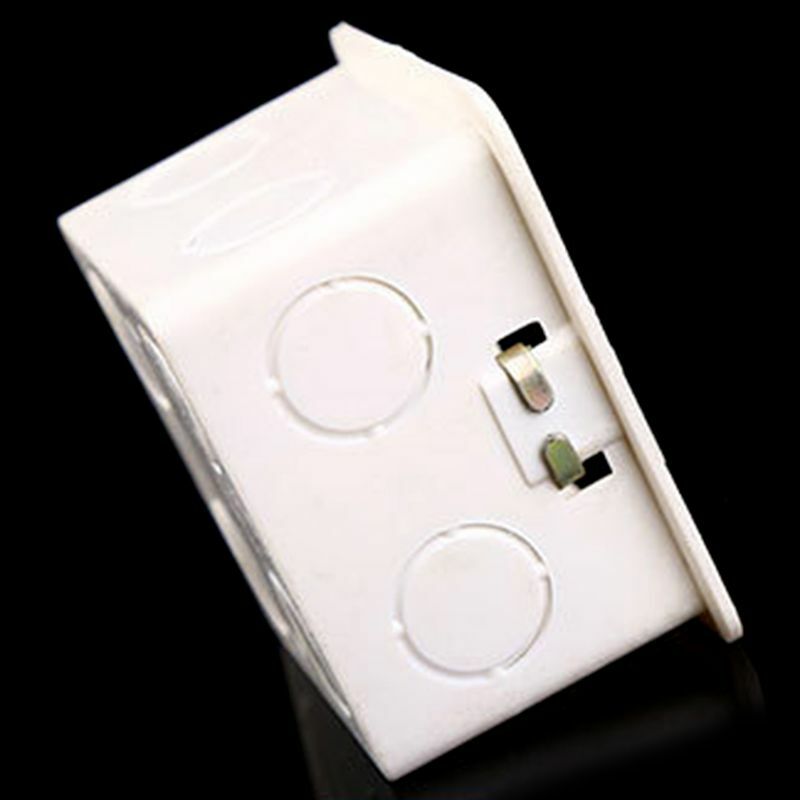 Caja conexiones PVC 80x80, Cassette montaje en pared para interruptor, Base enchufe, caja inferior, accesorios