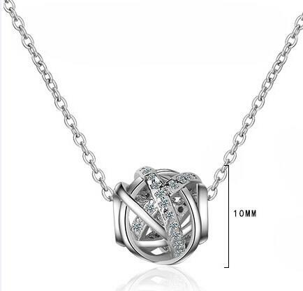 Минималистичная цепочка длиной до ключиц из стерлингового серебра 925 пробы с круглыми бусинами для женщин ожерелье для свадебной вечеринки S925 ювелирные изделия DS843