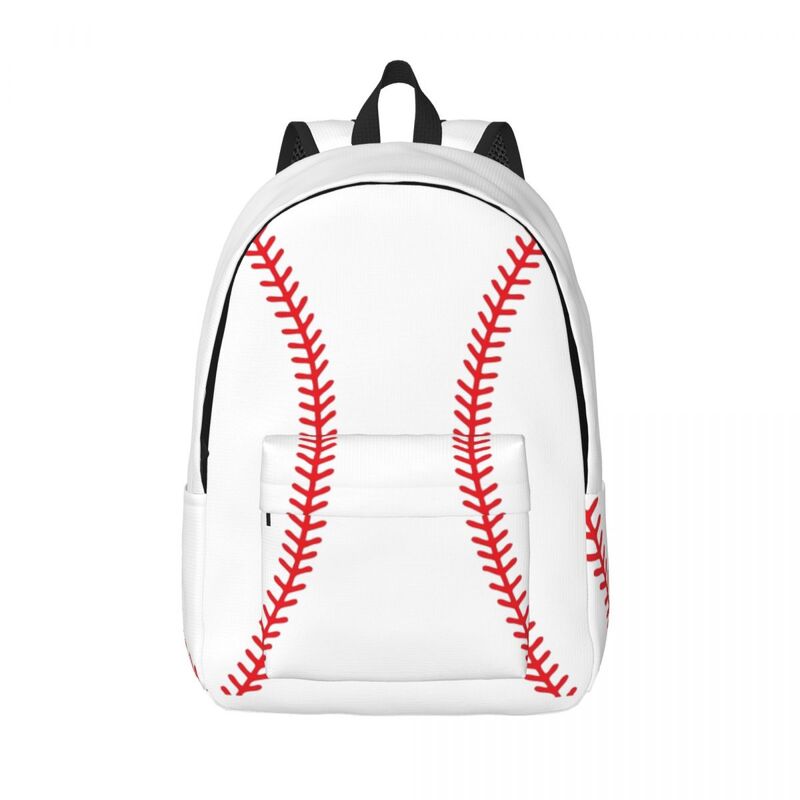 Baseball Stitches Backpack Middle High College School Student Book Bags Teens Daypack Outdoor