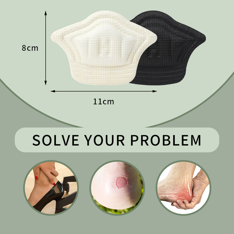 5/10mm Insoles Patch Heel Pads for Sport Shoes Antiwear Feet Pad Cushion Insert Insole Heel Protector Sticker Shoes Pad 2/8pairs