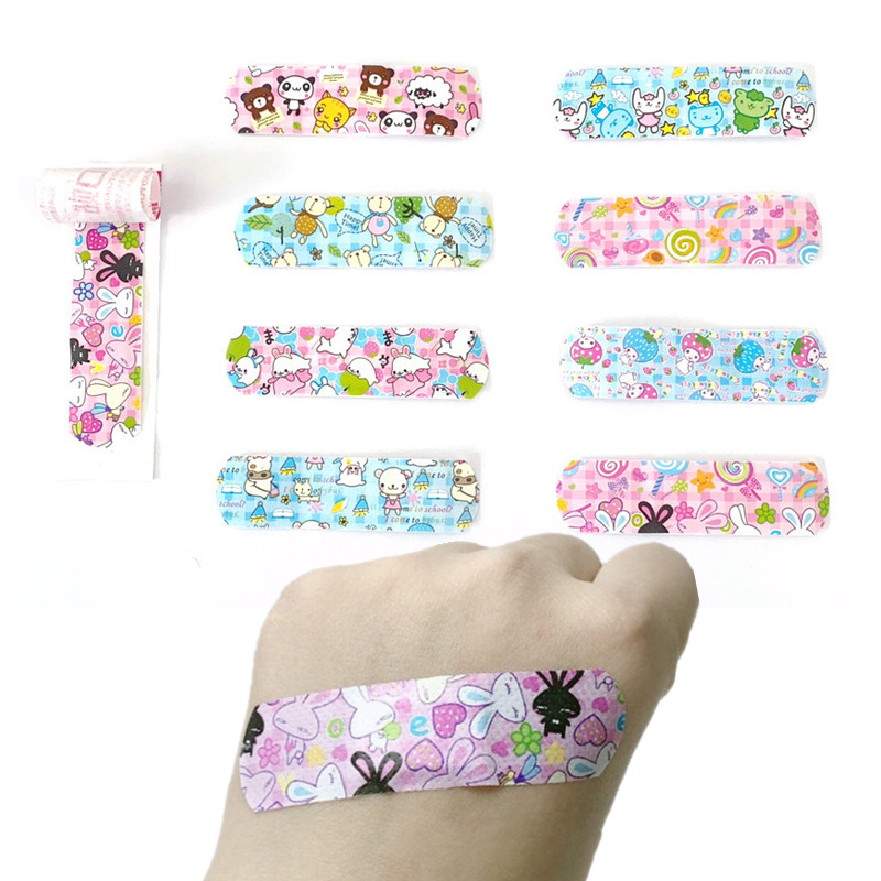120pcs/set Kawaii Cartoon Band Aid Animal Prints Wound Plaster for Medical First Aid Strips Patch Waterproof Adhesive Bandages