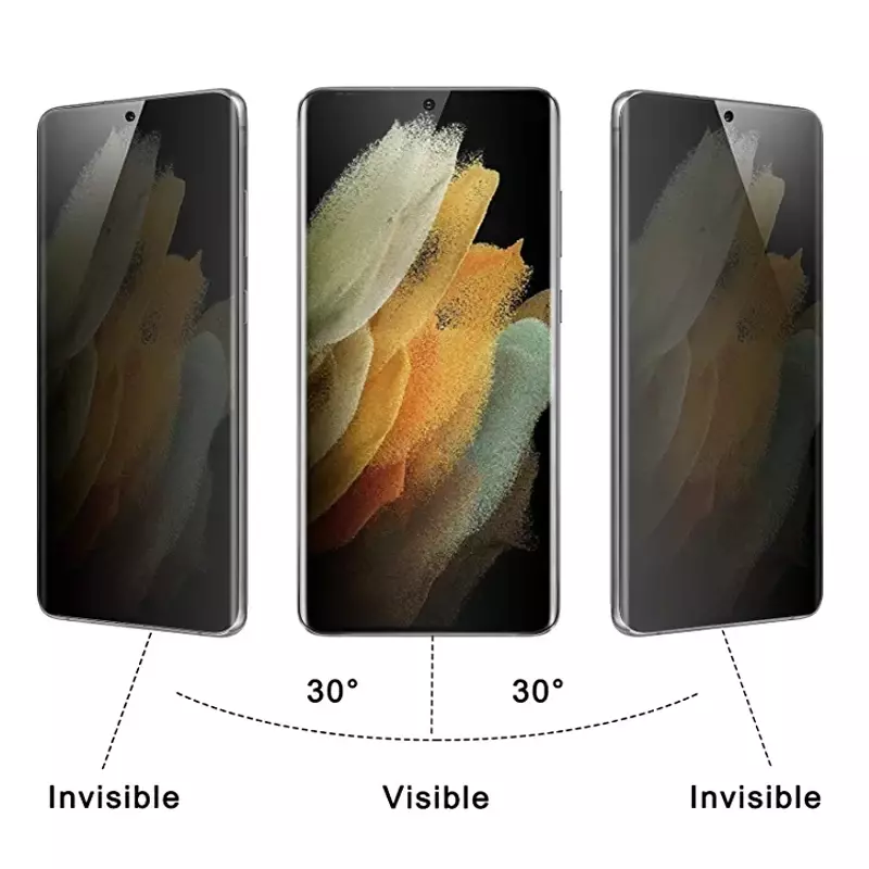 3 Stück Anti-Spion-Hydrogel-Film für Samsung Galaxy S21 S20 S22 S23 Ultra Note 20 10 9 8 S10 S9 S8 plus S10E Datenschutz Displays chutz folie