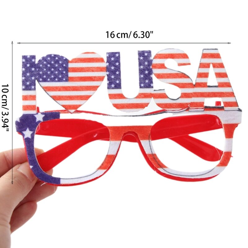 American Flag แว่นตา4th กรกฎาคมแว่นตาผู้ใหญ่พรรครักชาติแว่นตา Photo Booth Props อเมริกันแห่งชาติวัน Dropship
