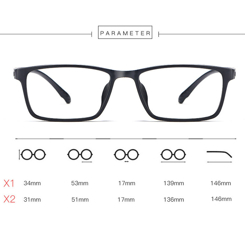 ไม่มีสกรู Progressive Photochromic แว่นตาอ่านชาย Multifocal Anti-Blue Light TR90 Anti-Fatigue กรอบแว่นตา