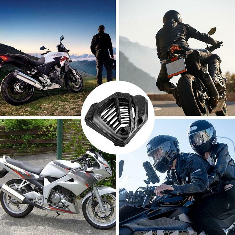 Motorcycle Tank Protection Net Tank Protector Reservoir Cover Guard Protector Grille Carbon Fiber Front Shield Moto Accessories