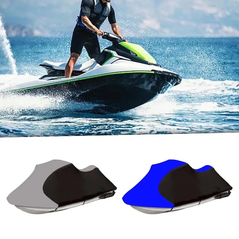 Capa protetora impermeável para Yamaha SeaDoo RXP GTX Marinha, Proteção solar UV durável, Tampa durável do esqui do jato, Oxford 210D