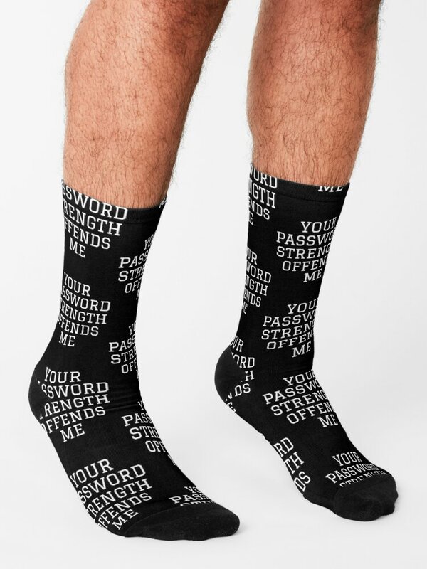 Мужские и женские носки с надписью «Your пароль Strength»